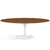 Saarinen 84" Oval Dining Table Dining Tables Knoll White Light Walnut 