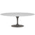 Saarinen 84" Oval Dining Table Dining Tables Knoll Grey White laminate, Satin finish 