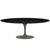 Saarinen 84" Oval Dining Table Dining Tables Knoll Grey Black laminate, Satin finish 