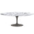 Saarinen 84" Oval Dining Table Dining Tables Knoll Grey Arabescato marble, Satin finish 