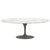 Saarinen 84" Oval Dining Table Dining Tables Knoll Grey Calacatta marble, Satin finish 