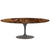 Saarinen 84" Oval Dining Table Dining Tables Knoll Grey Espresso marble, Satin finish 