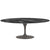 Saarinen 84" Oval Dining Table Dining Tables Knoll Grey Portoro marble, Shiny finish 