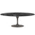 Saarinen 84" Oval Dining Table Dining Tables Knoll Grey Portoro marble, Satin finish 