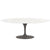 Saarinen 84" Oval Dining Table Dining Tables Knoll Grey Vetro Bianco 