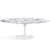 Saarinen 84" Oval Dining Table Dining Tables Knoll White Arabescato marble, Satin finish 