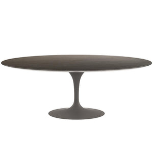 Saarinen 84" Oval Dining Table Dining Tables Knoll Grey Slate, Natural 