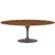 Saarinen 84" Oval Dining Table Dining Tables Knoll Grey Light Walnut 