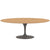 Saarinen 84" Oval Dining Table Dining Tables Knoll Grey Light Oak 