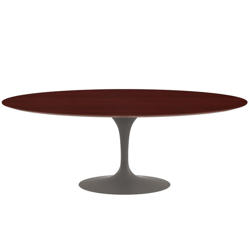 Saarinen 84" Oval Dining Table Dining Tables Knoll Grey Ebonized Walnut 