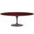 Saarinen 84" Oval Dining Table Dining Tables Knoll Grey Ebonized Walnut 