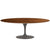 Saarinen 84" Oval Dining Table Dining Tables Knoll Grey Rosewood 