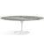 Saarinen 84" Oval Dining Table Dining Tables Knoll White Grey marble, Shiny finish 