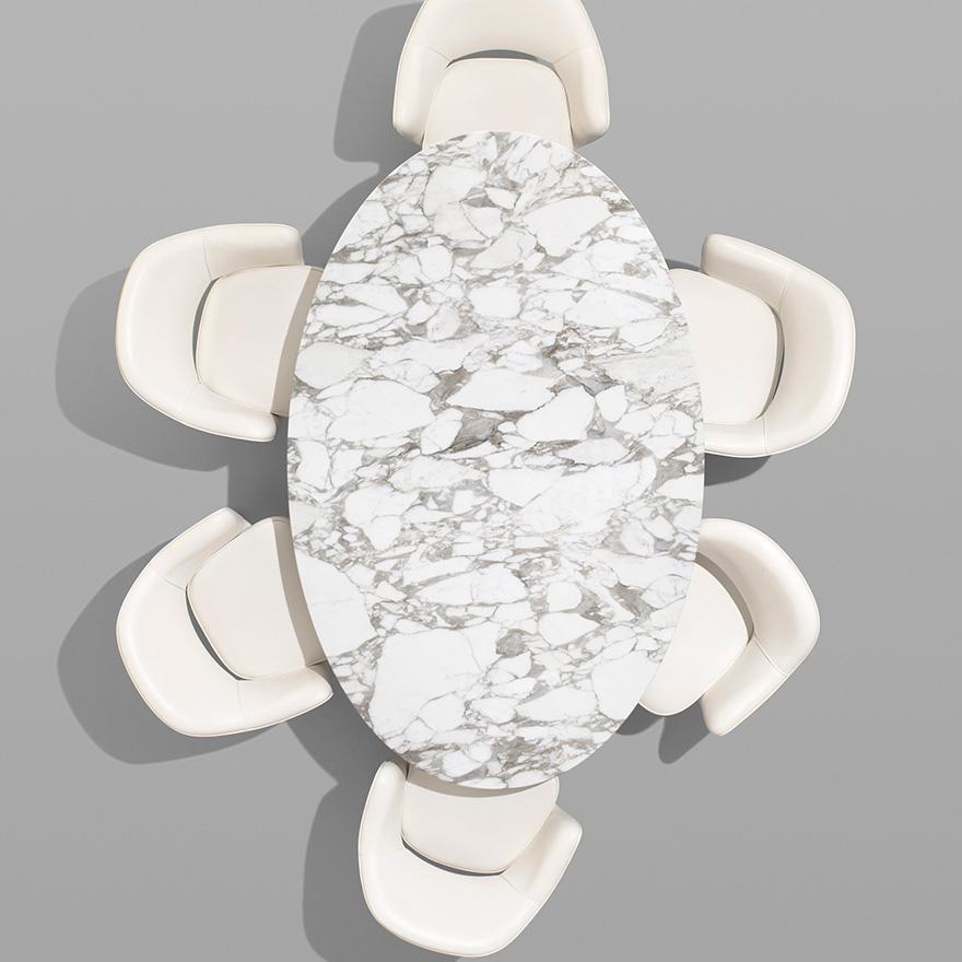 Saarinen 96&quot; Oval Dining Table Large Dining Tables Knoll 