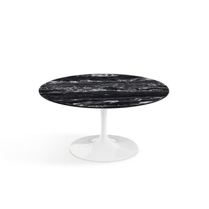 Saarinen Coffee Table - 35" Round Coffee Tables Knoll White Portoro marble, Satin finish 