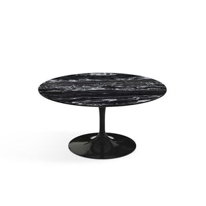Saarinen Coffee Table - 35" Round Coffee Tables Knoll Black Portoro marble, Satin finish 