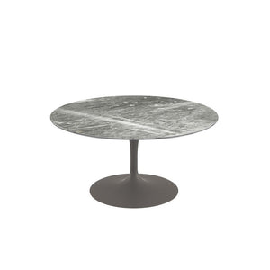 Saarinen Coffee Table - 35" Round Coffee Tables Knoll Grey Grey marble, Shiny finish 