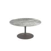 Saarinen Coffee Table - 35" Round Coffee Tables Knoll Grey Grey marble, Satin finish 