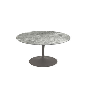 Saarinen Coffee Table - 35" Round Coffee Tables Knoll Grey Grey marble, Satin finish 