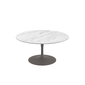 Saarinen Coffee Table - 35" Round Coffee Tables Knoll Grey Calacatta marble, Satin finish 