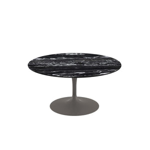 Saarinen Coffee Table - 35" Round Coffee Tables Knoll Grey Portoro marble, Satin finish 