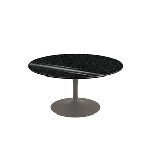 Saarinen Coffee Table - 35" Round Coffee Tables Knoll Grey Slate, Natural 