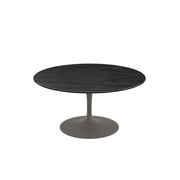 Saarinen Coffee Table - 35" Round Coffee Tables Knoll Grey Ebonized Walnut 