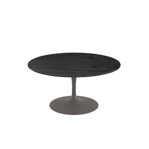 Saarinen Coffee Table - 35" Round Coffee Tables Knoll Grey Ebonized Walnut 