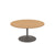 Saarinen Coffee Table - 35" Round Coffee Tables Knoll Grey Light Oak 