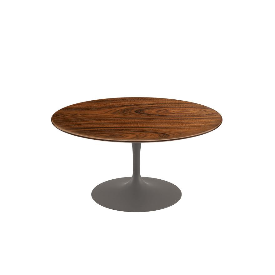 Saarinen Coffee Table - 35&quot; Round Coffee Tables Knoll Grey Rosewood 