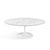 Saarinen Coffee Table - 42” Oval Dining Tables Knoll White Carrara Satin Coated Marble 