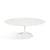 Saarinen Coffee Table - 42” Oval Dining Tables Knoll White Vetro Bianco 