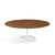 Saarinen Coffee Table - 42” Oval Dining Tables Knoll White Light Walnut 