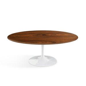 Saarinen Coffee Table - 42” Oval Dining Tables Knoll White Rosewood 