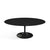 Saarinen Coffee Table - 42” Oval Dining Tables Knoll Black Black laminate, Satin finish 