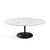 Saarinen Coffee Table - 42” Oval Dining Tables Knoll Black Carrara Satin Coated Marble 