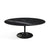 Saarinen Coffee Table - 42” Oval Dining Tables Knoll Black Nero Marquina marble, Shiny finish 