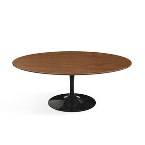 Saarinen Coffee Table - 42” Oval Dining Tables Knoll Black Light Walnut 