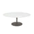 Saarinen Coffee Table - 42” Oval Dining Tables Knoll Grey White laminate, Satin finish 