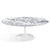 Saarinen Coffee Table - 42” Oval Dining Tables Knoll White Arabescato marble, Shiny finish 