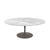 Saarinen Coffee Table - 42” Oval Dining Tables Knoll Grey Carrara marble, Shiny finish 