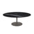 Saarinen Coffee Table - 42” Oval Dining Tables Knoll Grey Nero Marquina marble, Shiny finish 