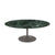 Saarinen Coffee Table - 42” Oval Dining Tables Knoll Grey Verde Alpi marble, Satin finish 