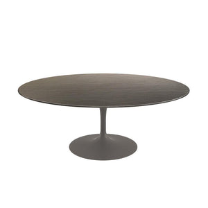 Saarinen Coffee Table - 42” Oval Dining Tables Knoll Grey Slate, Natural 