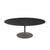 Saarinen Coffee Table - 42” Oval Dining Tables Knoll Grey Ebonized Walnut 