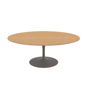 Saarinen Coffee Table - 42” Oval Dining Tables Knoll Grey Reff Dark Cherry 