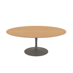 Saarinen Coffee Table - 42” Oval Dining Tables Knoll Grey Reff Dark Cherry 