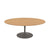 Saarinen Coffee Table - 42” Oval Dining Tables Knoll Grey Reff Dark Cherry 