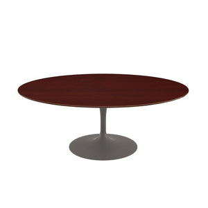 Saarinen Coffee Table - 42” Oval Dining Tables Knoll Grey Light Oak 