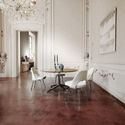 Saarinen Executive Armless Chair With Tubular Legs Side/Dining Knoll 